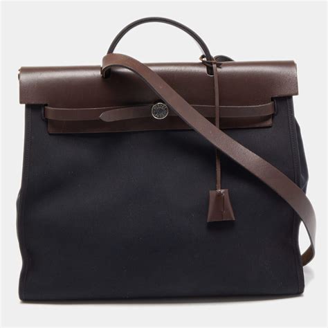 hermes herbag black|is hermes herbag worth it.